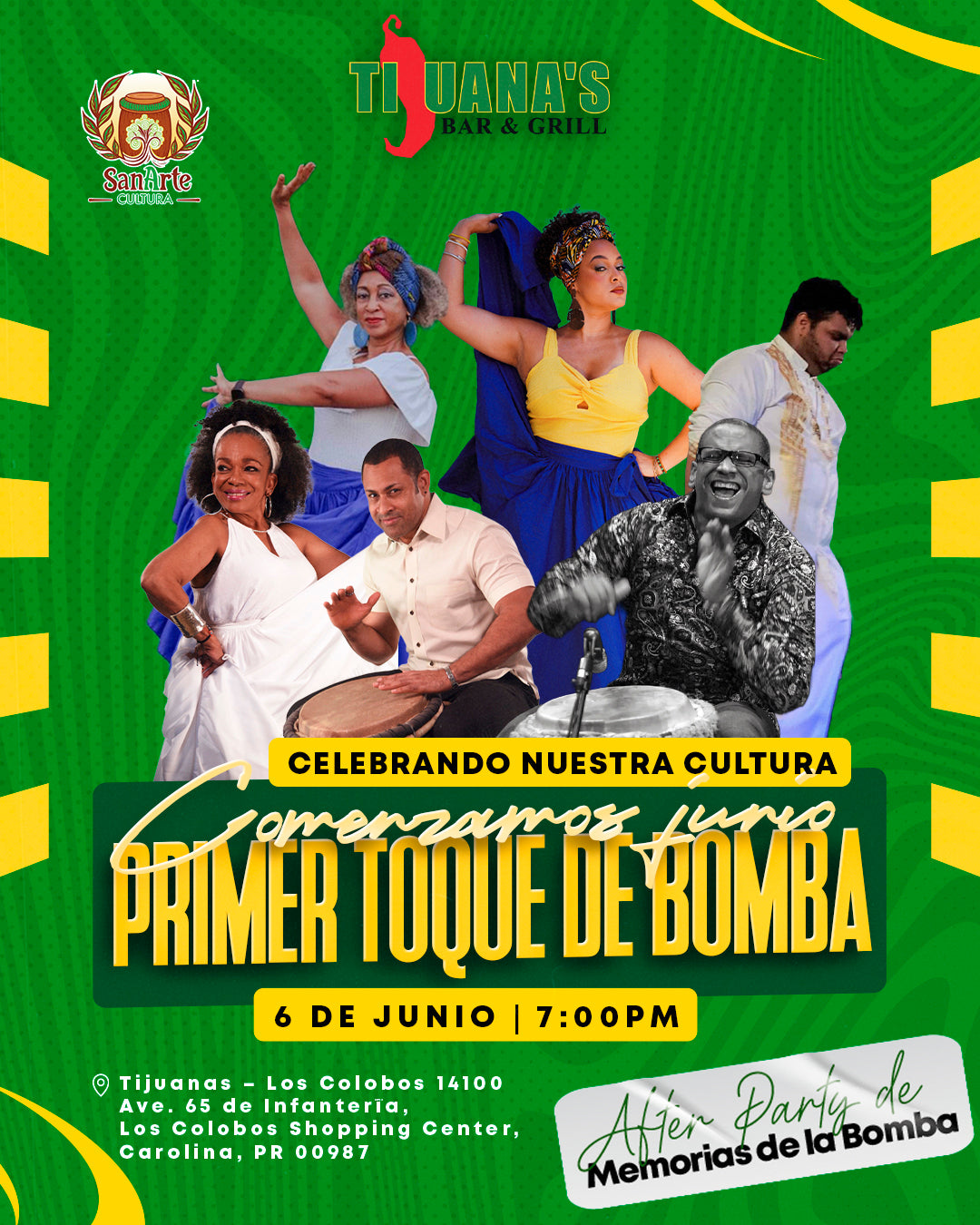 Evento en Tijuanas: Sábado, 6 de junio